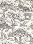 Clarke & Clarke Kisumu Wallpaper, Noir