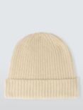 John Lewis Alpaca Wool Blend Fluffy Rib Knit Beanie Hat