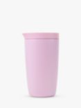 Uberstar Radius Stainless Steel Double Wall Travel Mug, 400ml, Pink