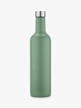 Uberstar Insulated Double Wall Stainless Steel Travel Wine Bottle, 750ml, Sage Green