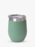 Uberstar Sassy Double Wall Insulated Stainless Steel Wine Cup, 350ml, Sage Green