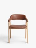 John Lewis Santino Dining Arm Chair, Oak Bianco Oil/Cognac