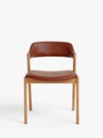 John Lewis Santino Dining Chair, Oak Bianco Oil/Cognac