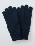 John Lewis ANYDAY Ribbed Cuff Gloves, Navy