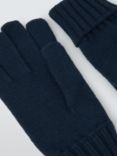 John Lewis ANYDAY Ribbed Cuff Gloves, Navy