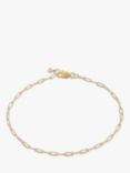 Monica Vinader 14ct Gold Paperclip Chain Bracelet, Gold