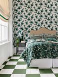 John Lewis X Collagerie Botanical Vine Bedspread, Leaf Green