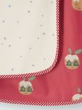 John Lewis Christmas Little Pudding Coverall Weaning Baby Bib, Pack of 2, Multi