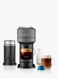 Nespresso Vertuo Next Coffee Machine & Aeroccino Milk Frother by Magimix, Grey