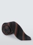 John Lewis Stripe Silk Tie, Navy