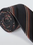 John Lewis Stripe Silk Tie, Navy