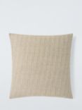 John Lewis Rib Weave Cushion, Natural