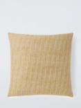 John Lewis Rib Weave Cushion, Ochre