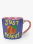 Eleanor Bowmer 'Just Peachy' Bone China Mug, 300ml, Multi