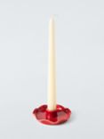 John Lewis X Collagerie Scallop Candle Holder, Red