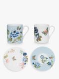 Designers Guild Porcelaine de Chine Porcelain Cup & Saucer, Set of 2, 90ml, Multi