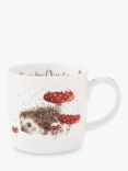 Wrendale Designs Home for Christmas Hedgehog Bone China Mug, 310ml