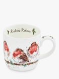 Wrendale Designs Rockin' Robins Bone China Mug, 310ml