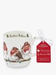 Wrendale Designs Rockin' Robins Bone China Mug, 310ml