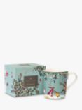 Sara Miller Woodland Tales Skaters 22ct Gold Porcelain Mug, 340ml, Multi