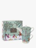 Sara Miller Woodland Tales 22ct Gold Porcelain Teapot & Mug Set, Multi