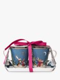 Sara Miller Woodland Tales 22ct Gold Porcelain Mugs & Melamine Tray Set, Multi