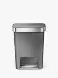 simplehuman Rectangular Pedal Bin, 45L