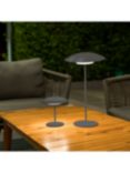 Newgarden Sardinia Cordless Battery Powered Indoor/Outdoor Table Lamp, H30cm, Grey