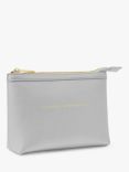 Katie Loxton Choose Happiness Make Up Bag, Silver