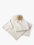 Katie Loxton With Love Hat & Scarf Gift Set, Taupe