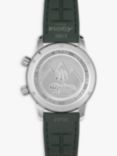 Alpina AL-520GR4H6 Men's Seastrong Diver 300 Heritage Leather Strap Watch, Green/Black