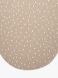 The Little Green Sheep Moses Basket Fitted Sheet, Truffle