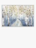 John Lewis Allison Pearce 'New Path I' Framed Canvas Print, 84 x 124cm, Blue/Multi