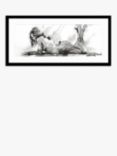 John Lewis Joanne Boon Thomas 'Laying Down Lady' Framed Print & Mount, 49.5 x 104.5cm, Multi