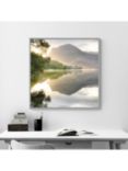 John Lewis Mike Shepherd 'Sunrise on Buttermere' Framed Canvas Print, 84 x 84cm, Green/Multi