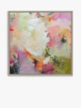 John Lewis Natasha Barnes 'Cherry Blossom' Abstract Framed Canvas Print, 64 x 64cm, Pink/Multi