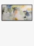 John Lewis Natasha Barnes 'Formation' Abstract Framed Canvas Print, 64 x 124cm, White/Multi