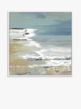 John Lewis Valeria Mravyan 'East Coast I' Framed Canvas Print, 64 x 64cm, Blue/Multi