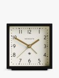 Newgate Clocks Equinox Square Alarm Clock, Black