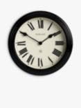 Newgate Clocks Notting Hill Roman Numeral Analogue Wall Clock, 45cm, Black