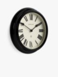 Newgate Clocks Notting Hill Roman Numeral Analogue Wall Clock, 45cm, Black