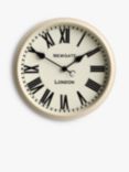 Newgate Clocks Spitafields Roman Numeral Analogue Wall Clock, 45cm, Vanilla Cream