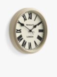 Newgate Clocks Spitafields Roman Numeral Analogue Wall Clock, 45cm, Vanilla Cream