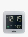 Braun Digital Travel Alarm Clock, Grey