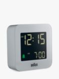 Braun Digital Travel Alarm Clock, Grey