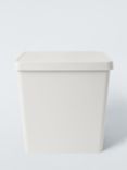 John Lewis ANYDAY Stackable Plastic Storage Box with Lid, XL, Ecru