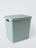 John Lewis ANYDAY Stackable Plastic Storage Box with Lid, XL, Sage