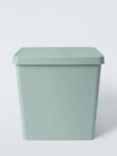 John Lewis ANYDAY Stackable Plastic Storage Box with Lid, XL, Sage