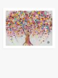 John Lewis Sara Otter 'Dotty Tree' Framed Print, 33.5 x 43.5cm, Pink/Multi