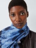 John Lewis Abstract Subtle Texture Scarf, Blue/Multi